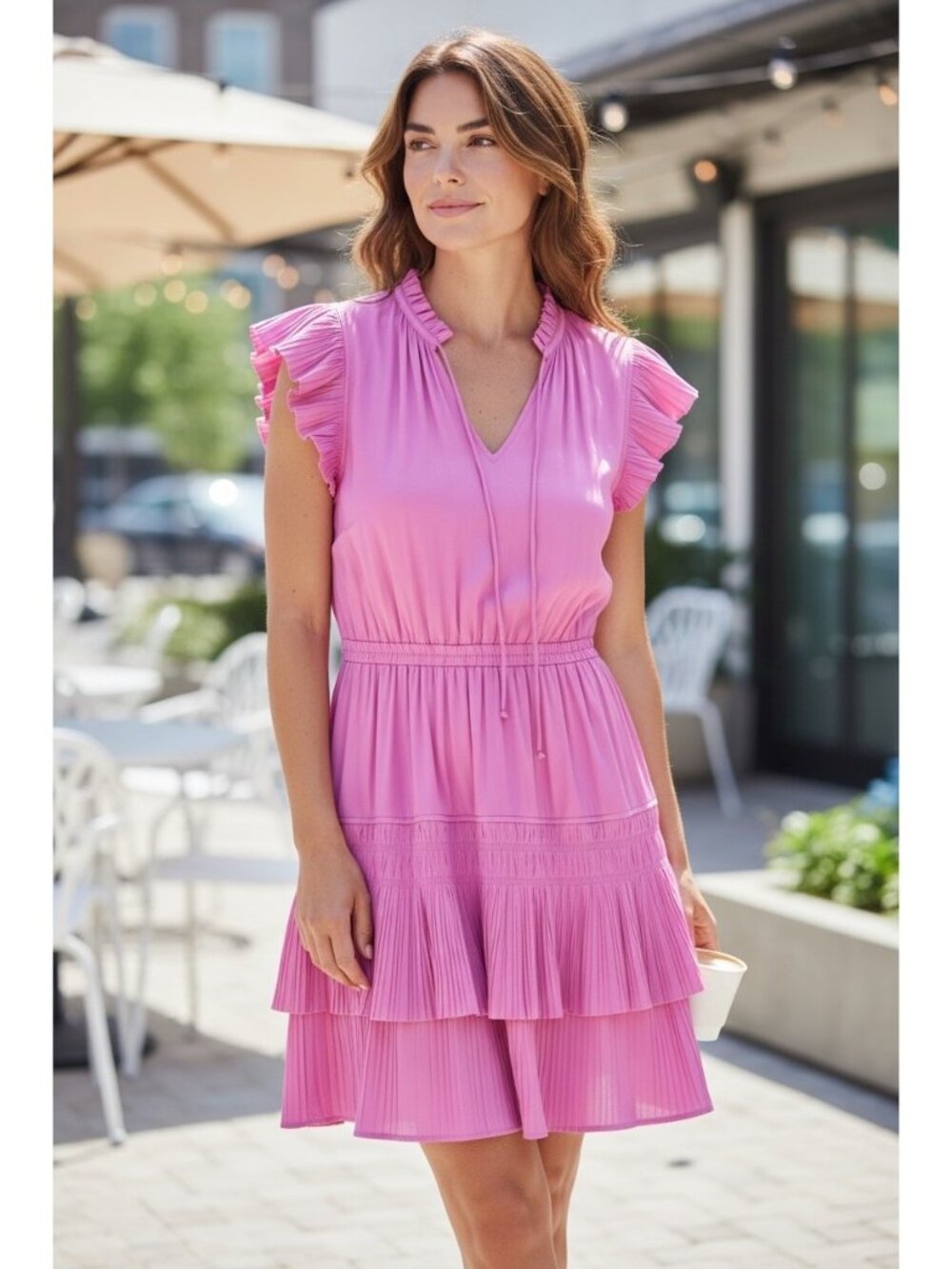 Current Air Women's Ruffled Dress